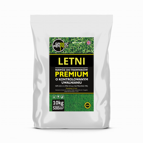 Nawóz Letni Premium 10 kg. Przeznaczony na ok. 400-500 m2
