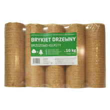 Załaduj obraz do przeglądarki galerii, Brykiet kominkowy drzewny Brzozowo-Iglasty 10kg Eco-Pal