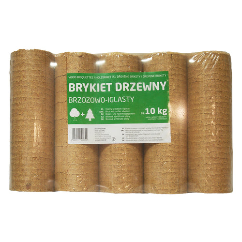 Brykiet kominkowy drzewny Brzozowo-Iglasty 10kg Eco-Pal