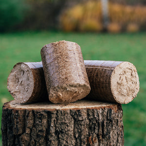 Brykiet kominkowy opał buk-dąb ECOMAX XXL drzewny 10kg/ 1 zgrzewka