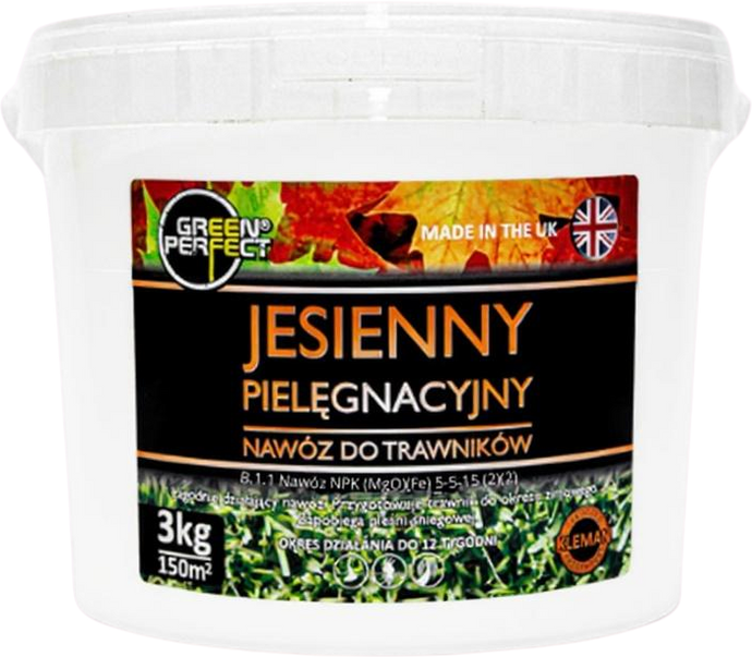 Nawóz Jesienny Pielęgnacyjny 3kg. Nowa formulacja. Na 120-150 m2