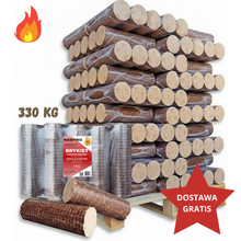 Załaduj obraz do przeglądarki galerii, Brykiet kominkowy NESTRO Dębowy. Pół paleta - 330 kg. Cena z dostawą.