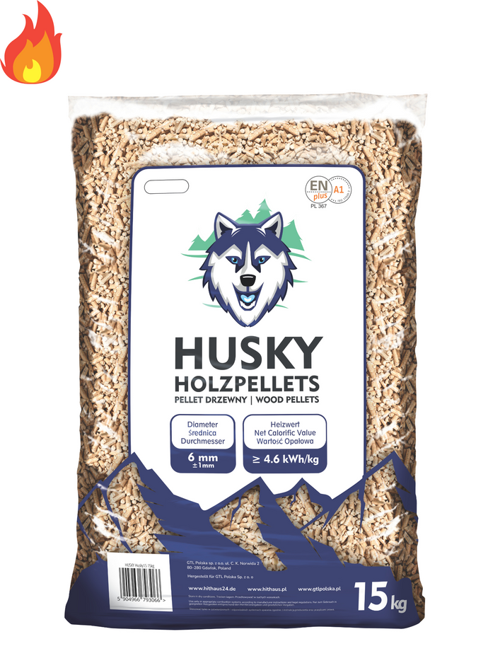 Pellet certyfikowany Husky  worek 15kg