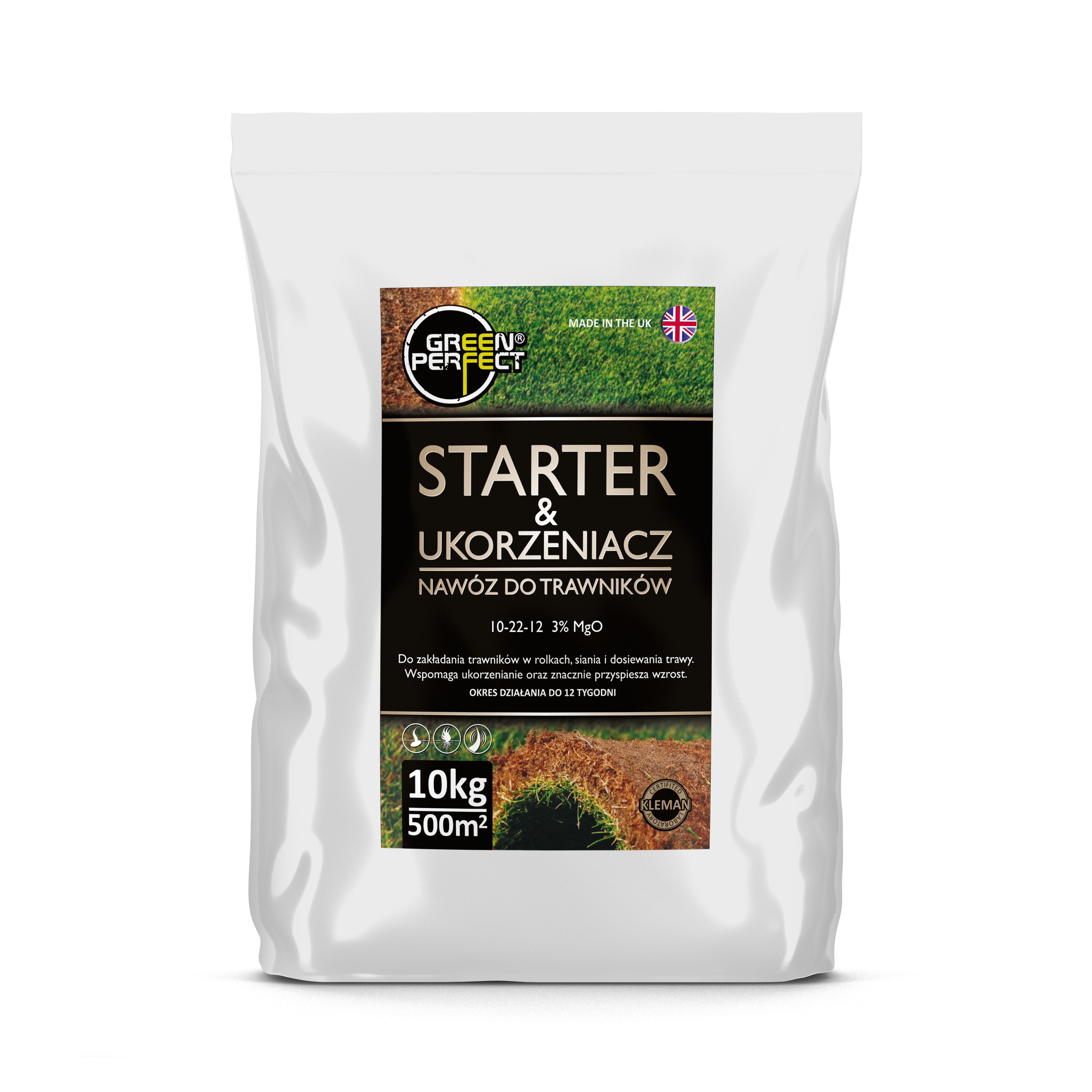 Nawóz Starter Ukorzeniacz 10 kg. Przeznaczony na ok. 400-500 m2